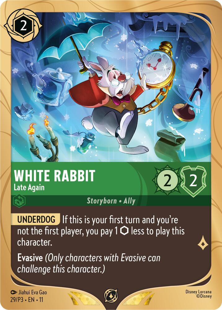 White Rabbit - Late Again (29) [Disney Lorcana Promo Cards]