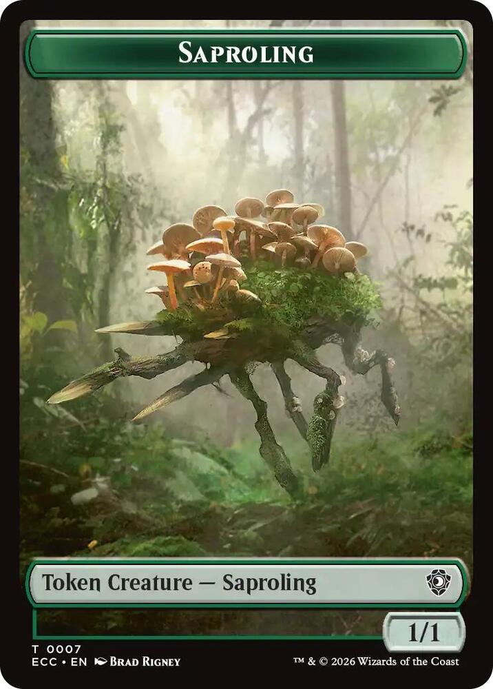Saproling // Scarecrow Double-Sided Token (7 // 11) [Lorwyn Eclipsed Commander]