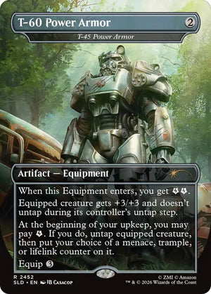 T-60 Power Armor - T-45 Power Armor (2452) [Secret Lair Drop]