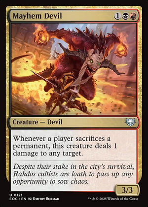 Mayhem Devil (121) [Edge of Eternities Commander]