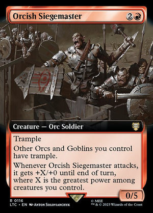Orcish Siegemaster (116) [Tales of Middle-earth Commander] [Extended Art]