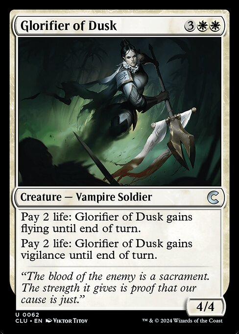 Glorifier of Dusk (62) [Ravnica: Clue Edition]