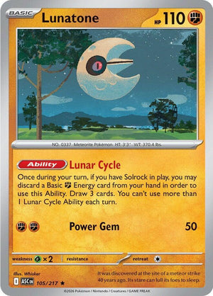 Lunatone (105/217) [ME: Ascended Heroes]