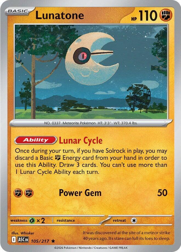 Lunatone (105/217) [ME: Ascended Heroes]
