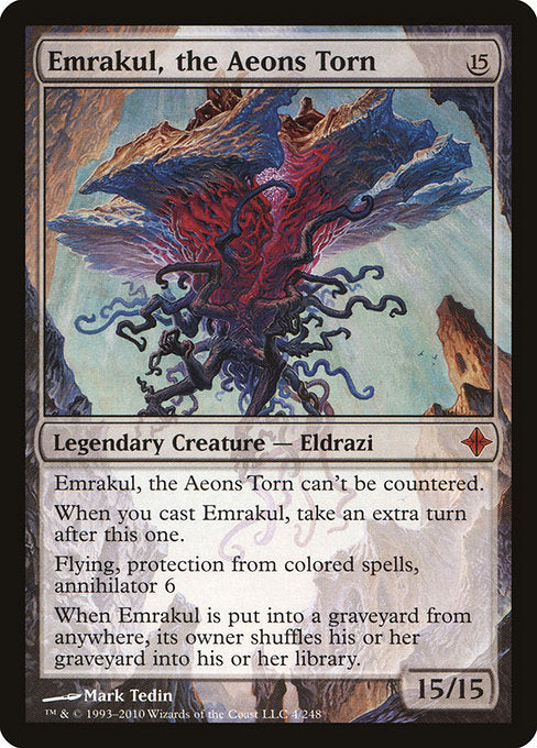Emrakul, the Aeons Torn (4) [Rise of the Eldrazi]