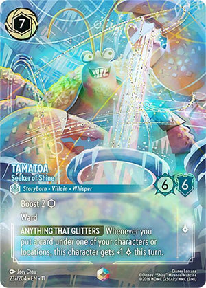 Tamatoa - Seeker of Shine (Enchanted) (237/204) [Winterspell]
