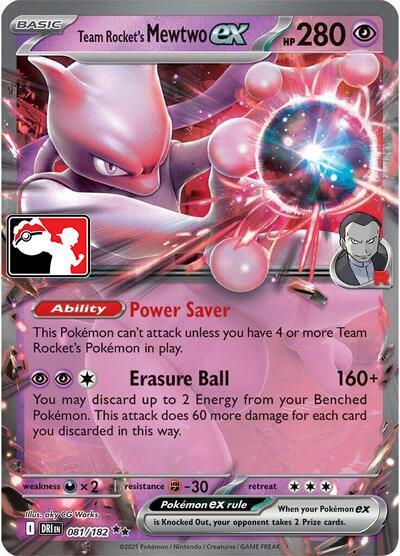 Team Rocket's Mewtwo ex (079/217) [Prize Pack Series Cards]