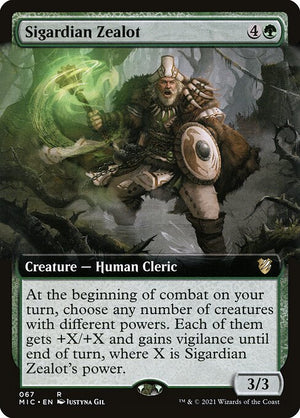 Sigardian Zealot (67) [Midnight Hunt Commander] [Extended Art]