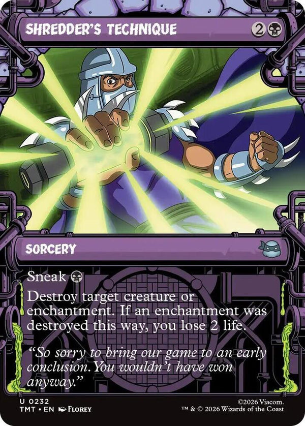 Shredder's Technique (Showcase) (232) [Teenage Mutant Ninja Turtles]