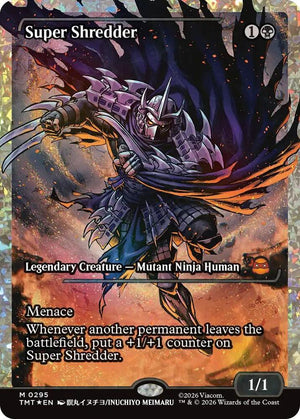Super Shredder (Showcase) (Fracture Foil) (295) [Teenage Mutant Ninja Turtles]