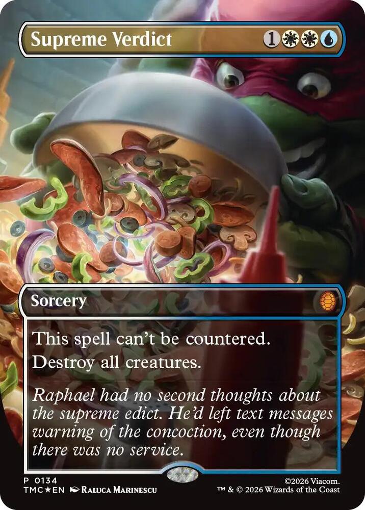 Supreme Verdict (Borderless) (134) [Teenage Mutant Ninja Turtles Commander]