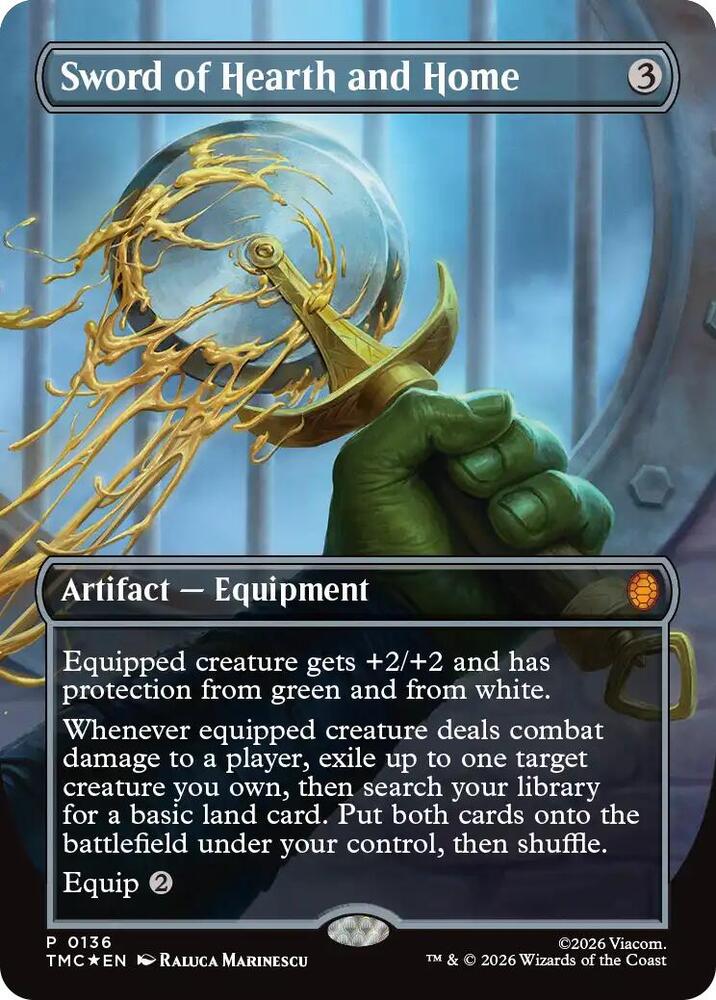 Sword of Hearth and Home (Borderless) (136) [Teenage Mutant Ninja Turtles Commander]