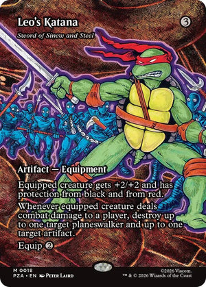 Leo's Katana - Sword of Sinew and Steel (Borderless) (18) [Teenage Mutant Ninja Turtles Eternal-Legal]