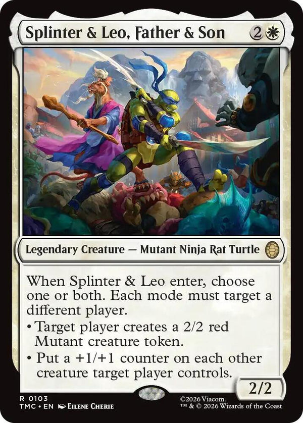 Splinter & Leo, Father & Son (103) [Teenage Mutant Ninja Turtles Commander]