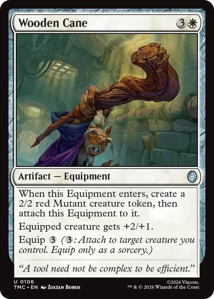 Wooden Cane (106) [Teenage Mutant Ninja Turtles Commander]