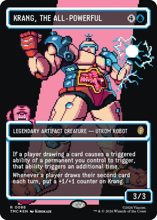 Krang, the All-Powerful (Borderless) (Surge Foil) (86) [Teenage Mutant Ninja Turtles Commander]