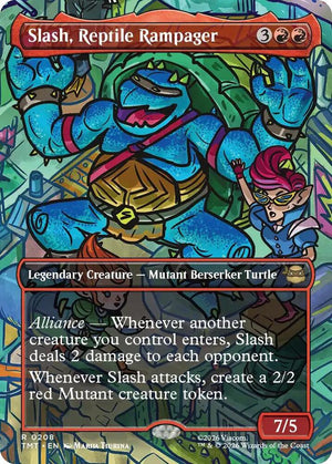 Slash, Reptile Rampager (Borderless) (208) [Teenage Mutant Ninja Turtles]