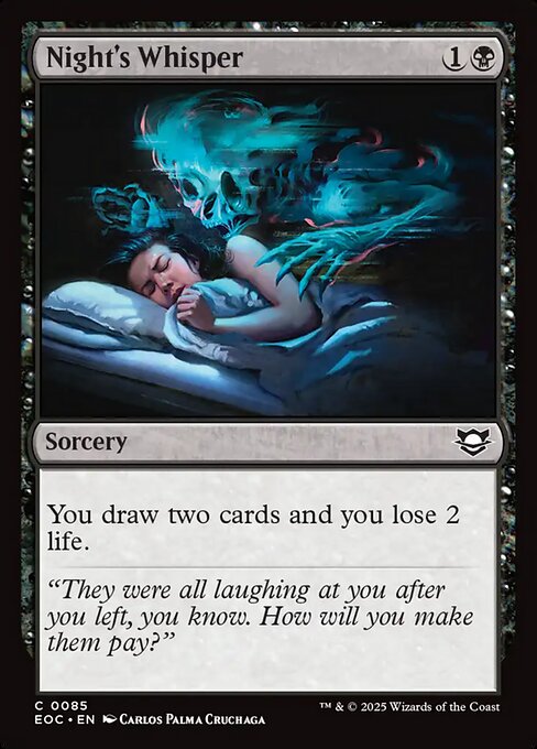 Night's Whisper (85) [Edge of Eternities Commander]