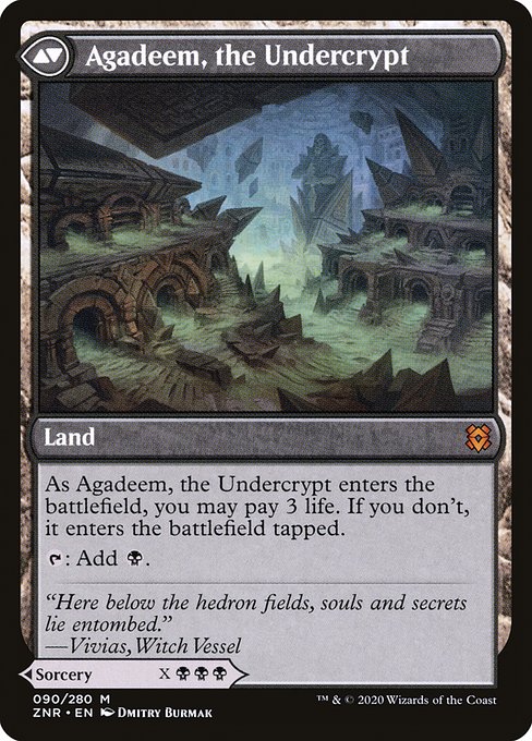 Agadeem's Awakening // Agadeem, the Undercrypt (90) [Zendikar Rising]