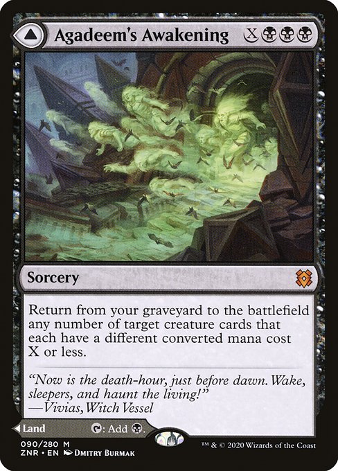 Agadeem's Awakening // Agadeem, the Undercrypt (90) [Zendikar Rising]