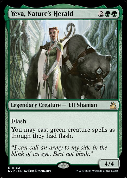 Yeva, Nature's Herald (162) [Ravnica Remastered]
