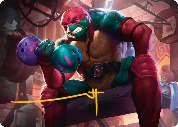 Raphael, Tough Turtle Art Card (Gold-Stamped Signature) (9) [Teenage Mutant Ninja Turtles Art Series]
