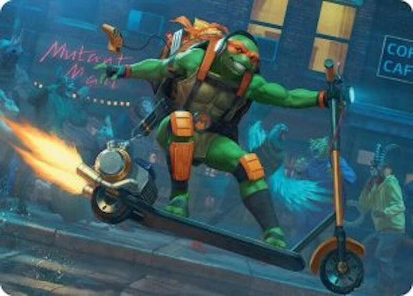 Michelangelo, On the Scene Art Card (49) [Teenage Mutant Ninja Turtles Art Series]