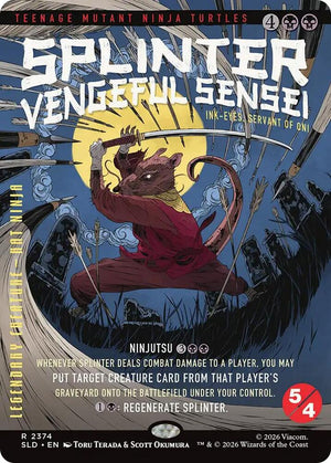 Splinter, Vengeful Sensei - Ink-Eyes, Servant of Oni (2374) [Secret Lair Drop]