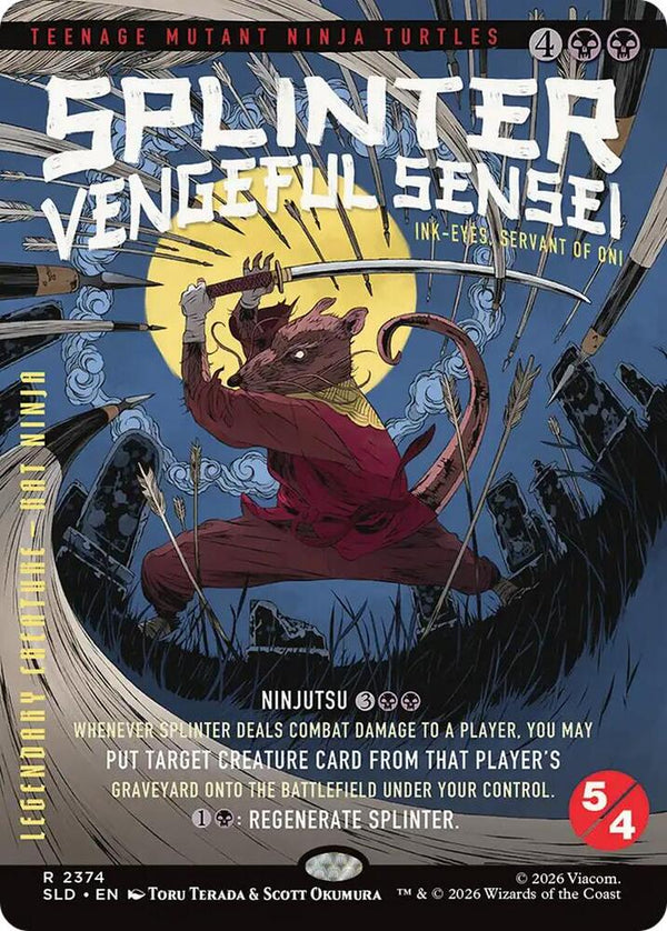 Splinter, Vengeful Sensei - Ink-Eyes, Servant of Oni (2374) [Secret Lair Drop]