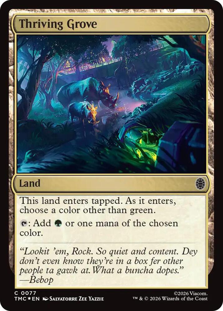 Thriving Grove (Surge Foil) (77) [Teenage Mutant Ninja Turtles Commander]