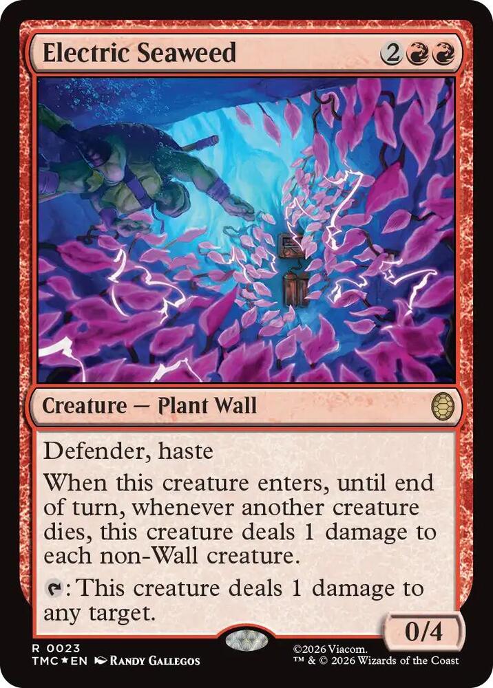 Electric Seaweed (Surge Foil) (23) [Teenage Mutant Ninja Turtles Commander]