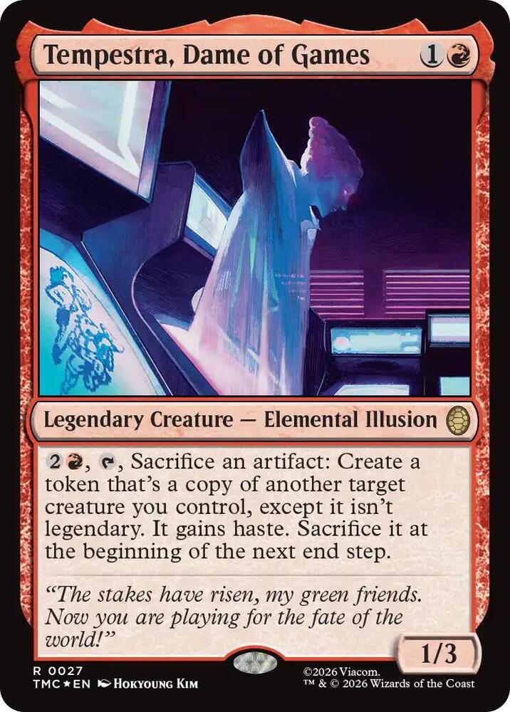 Tempestra, Dame of Games (Surge Foil) (27) [Teenage Mutant Ninja Turtles Commander]