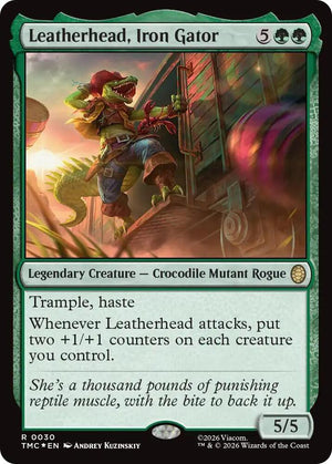 Leatherhead, Iron Gator (Surge Foil) (30) [Teenage Mutant Ninja Turtles Commander]