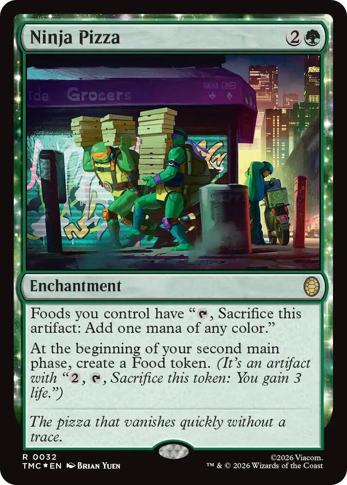 Ninja Pizza (Surge Foil) (32) [Teenage Mutant Ninja Turtles Commander]