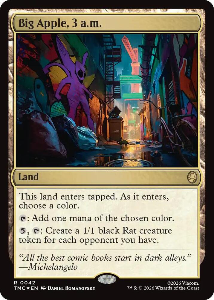 Big Apple, 3 a.m. (Surge Foil) (42) [Teenage Mutant Ninja Turtles Commander]