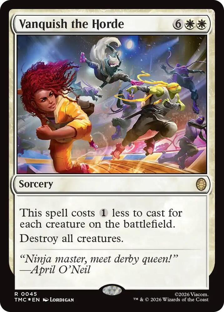 Vanquish the Horde (Surge Foil) (45) [Teenage Mutant Ninja Turtles Commander]