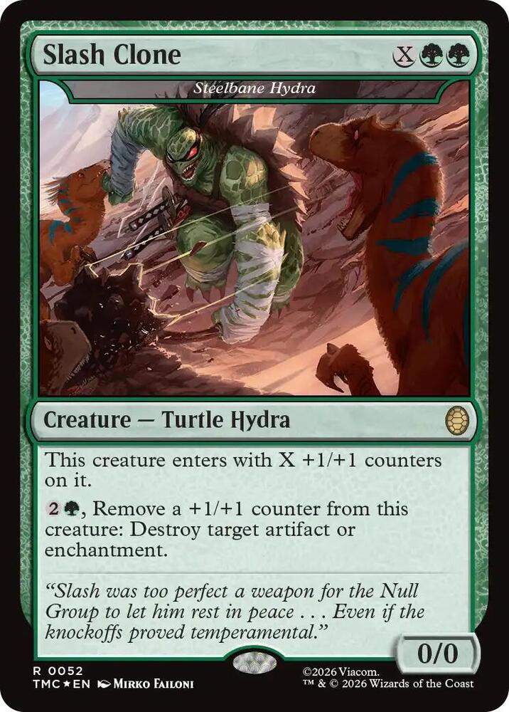 Slash Clone - Steelbane Hydra (Surge Foil) (52) [Teenage Mutant Ninja Turtles Commander]