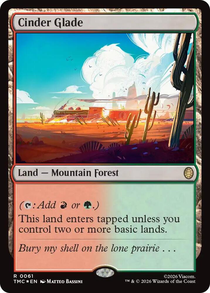 Cinder Glade (Surge Foil) (61) [Teenage Mutant Ninja Turtles Commander]