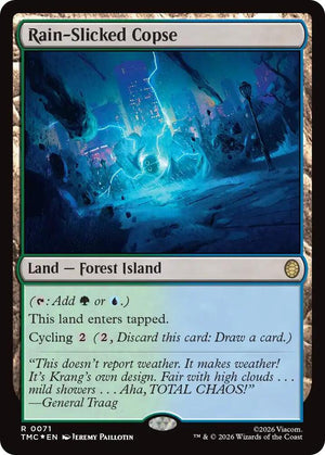 Rain-Slicked Copse (Surge Foil) (71) [Teenage Mutant Ninja Turtles Commander]