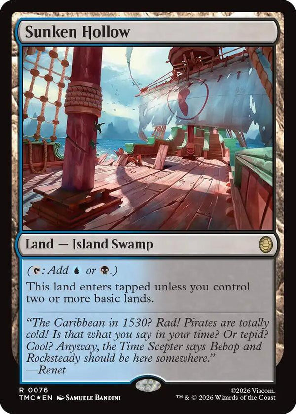 Sunken Hollow (Surge Foil) (76) [Teenage Mutant Ninja Turtles Commander]