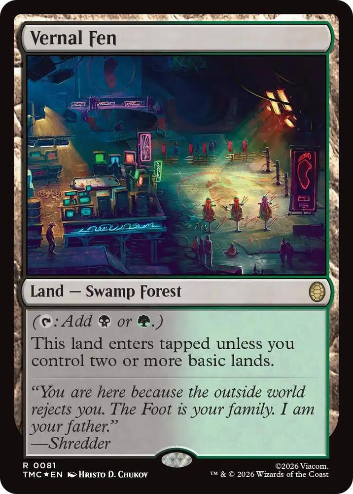 Vernal Fen (Surge Foil) (81) [Teenage Mutant Ninja Turtles Commander]