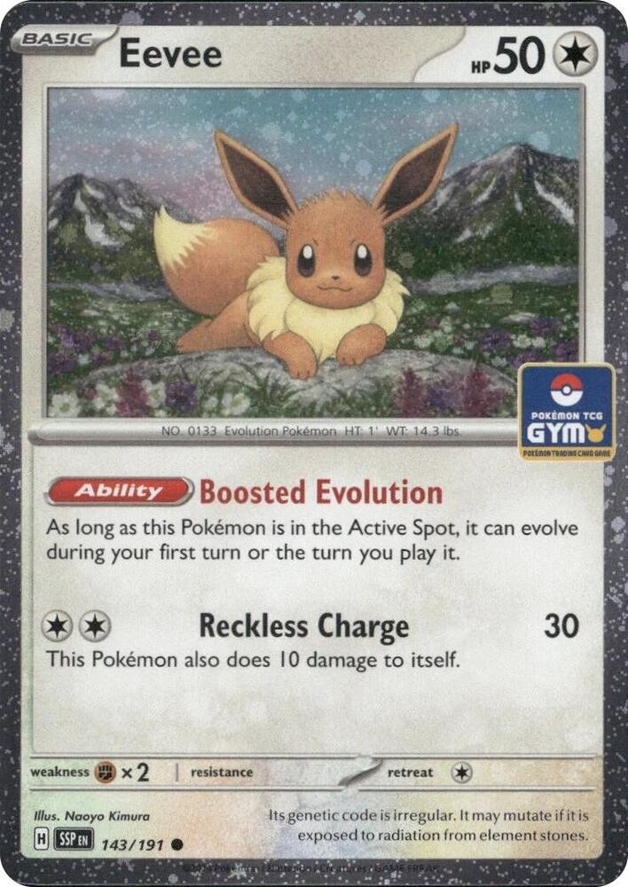 Eevee (Southeast Asia Exclusive) (143/191) [League and Championship Cards]