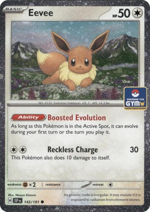 Eevee (Southeast Asia Exclusive) (143/191) [League and Championship Cards]