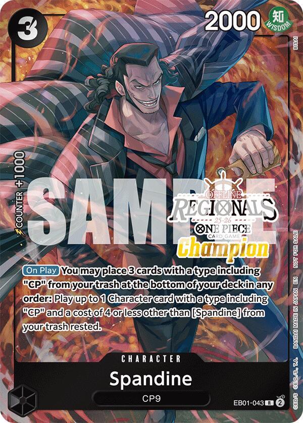 Spandine (Offline Regional Champion Card Set 2025 Vol.1) (EB01-043) [One Piece Promotion Cards]