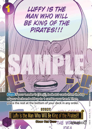 Luffy Is the Man Who Will Be King of the Pirates!!! (Japanese Version 3rd Anniversary Set) (OP12-079) [One Piece Promotion Cards]
