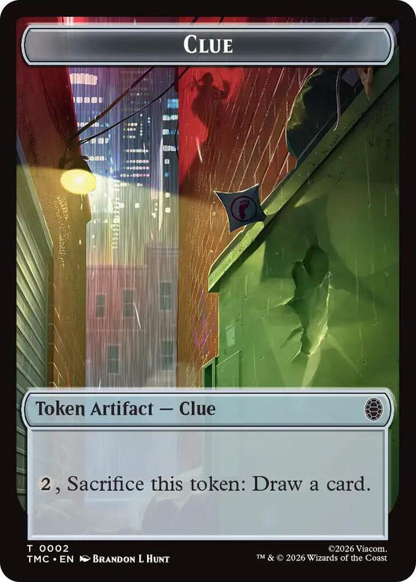 Clue // Rat Double-Sided Token (2 // 6) [Teenage Mutant Ninja Turtles Commander]