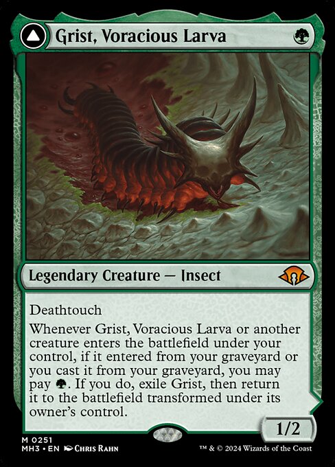 Grist, Voracious Larva // Grist, the Plague Swarm (251) [Modern Horizons 3]