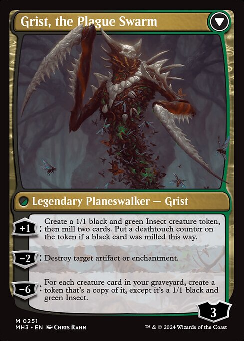 Grist, Voracious Larva // Grist, the Plague Swarm (251) [Modern Horizons 3]