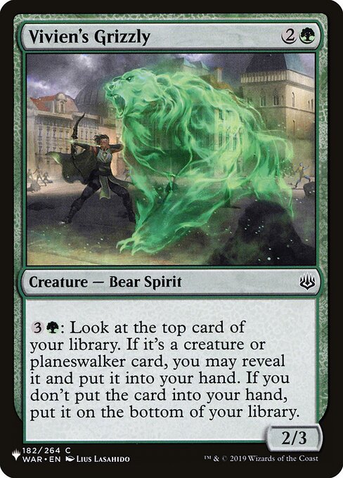 Vivien's Grizzly (WAR-182) [The List]