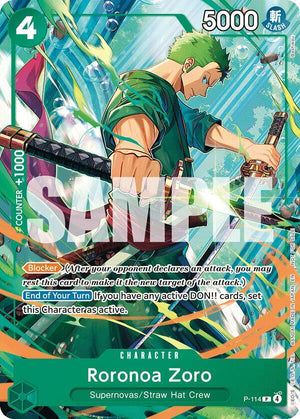 Roronoa Zoro (114) (P-114) [One Piece Promotion Cards]